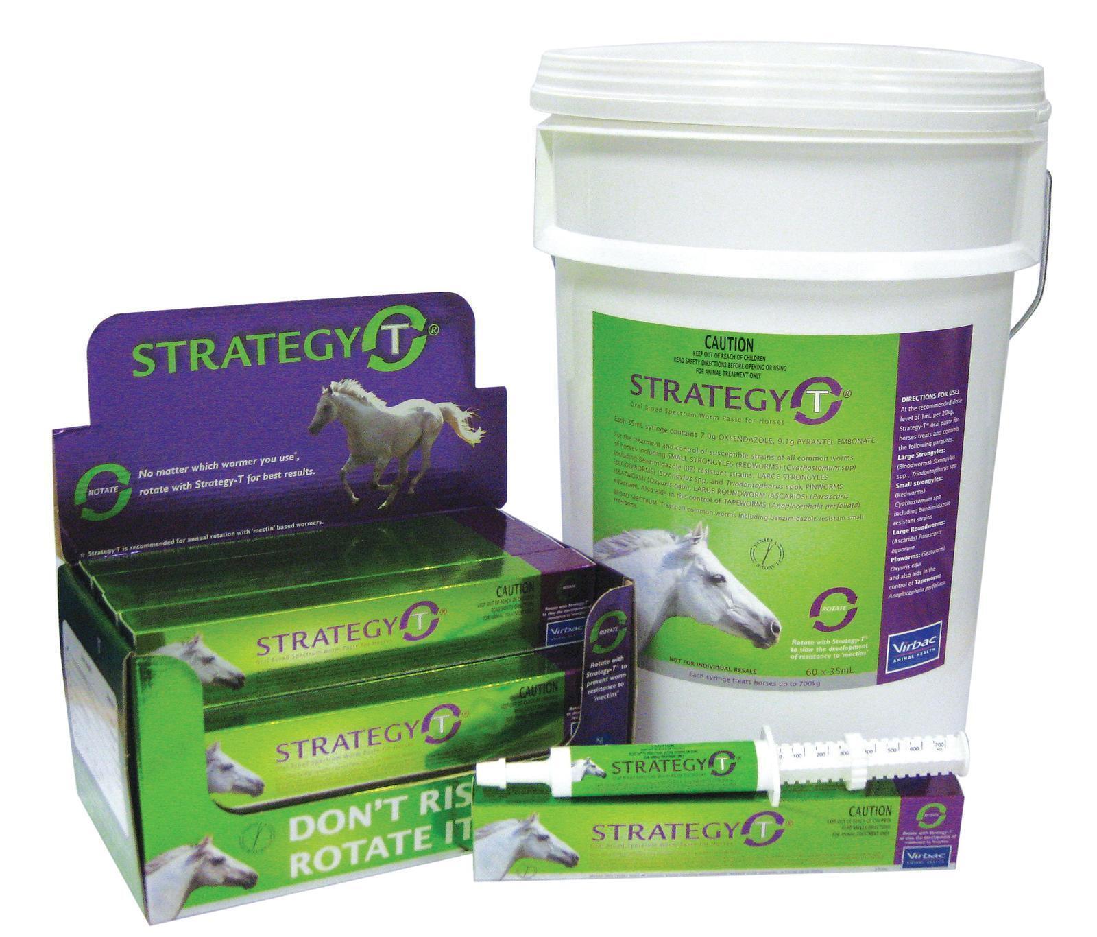 Virbac Strategy T Broadspectrum All Wormer for Horses 60 x 35ml