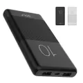 Golf G80 10000mAh Powerbank | Candy Dual USB Slim 2.1A Charge Power Bank for Mobile Phones Charger (Black)