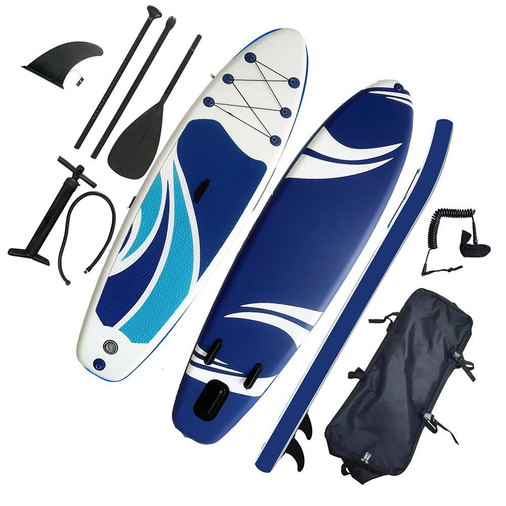 10'6 Inflatable Paddle Board 3.2m SUP Surfboard Stand Up Paddleboard with Bonus Accessories - Ocean