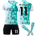 Vicanber Kids Boys Jersey Football Tacksuit Short Sleeve Set Soccer Training Suits Children Sportswear Outfit No. 4 9 11 27 (No.11, 8-9 Years)