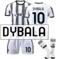 Vicanber Kids Boys Jersey Football Tacksuit Short Sleeve Set Soccer Training Suits Children Sportswear Outfit No. 7 10 22 (No.10 DYBALA, 6-7 Years)
