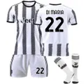 Vicanber Kids Boys Jersey Football Tacksuit Short Sleeve Set Soccer Training Suits Children Sportswear Outfit No. 7 10 22 (No.22, 4-5 Years)