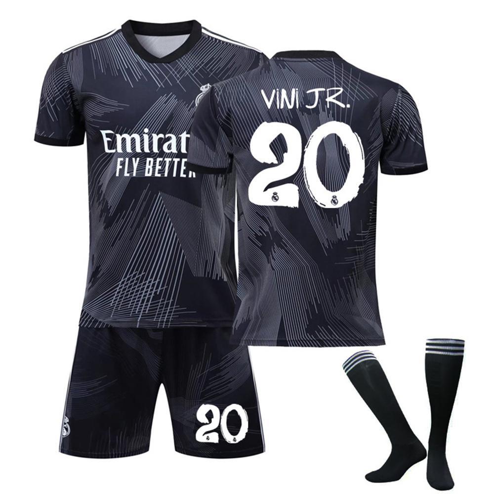 Vicanber Kids Boys Jersey Football Tacksuit Short Sleeve Set Soccer Training Suits Children Sportswear Outfit No. 9 20 (No.20, 10-11 Years)