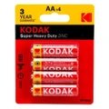 Kodak Super Heavy-duty Batteries (AA) - 4pk