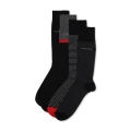 Calvin Klein - 4 Pack Multi Stripe Heel Mens Dress Socks - One Size - Mens US 7 -12