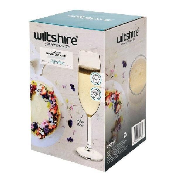 Wiltshire Champagne 4x160ml Wine Glass Drink Drinking Bar Barware Glass