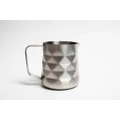 Diamond Satin Stainless Steel Milk Frothing Jug Coffee Latte Pitcher 350ml