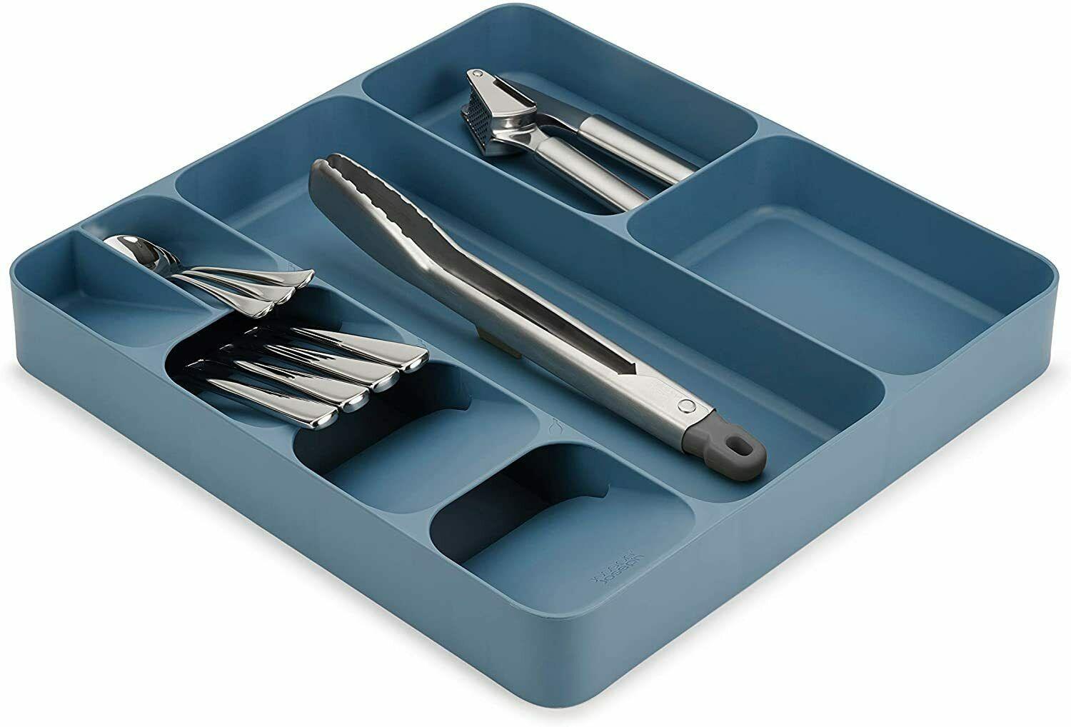 Joseph Joseph DrawerStore Kitchen Drawer Organiser Cutlery Utensils Gadgets Sky