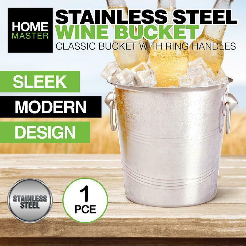 Large Stainless Steel Ice Bucket Sparkling Wine Champagne Cooler Bowl 21cm
