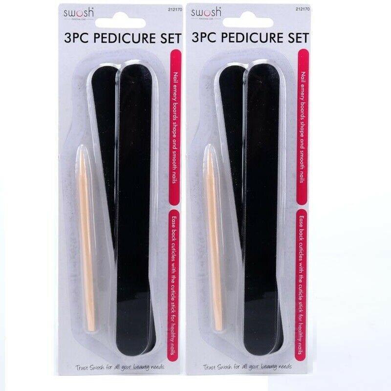 Swash 6 Pcs Double Sided Pedicure Nail Files 100 180 Grit Manicure Nail Care Sanding