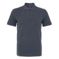 Asquith & Fox Mens Organic Classic Fit Polo Shirt (Graphite) (3XL)