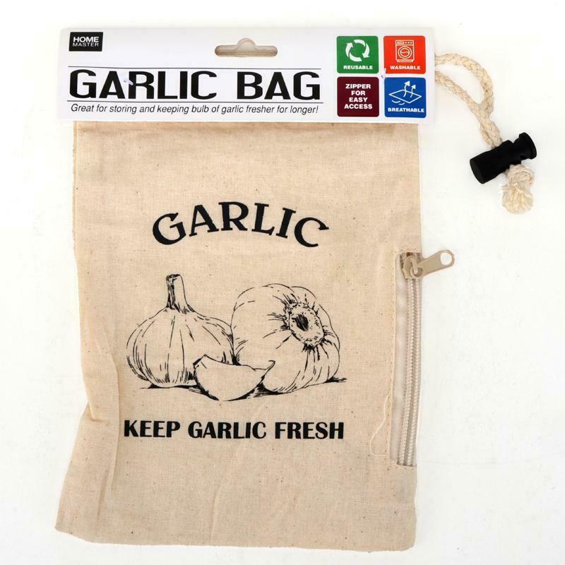 Garlic Preserving Bag Natural Sack Durable Storage Keep Fresh 17x24cm