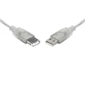 8ware UC-2002AAE 8Ware 2m USB 2.0 Extension Cable USB-A to A Male to Female - Transparent