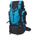 Hiking Backpack XXL 75 L Black and Blue vidaXL