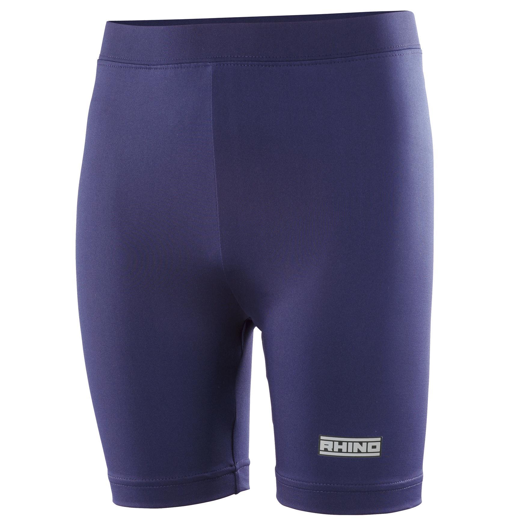 Rhino Childrens Boys Thermal Underwear Sports Base Layer Shorts (Navy) (XSY)