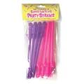 Introducing the Super Fun P*nis Party Straws - Reusable Plastic Straws for Festive Celebrations!
