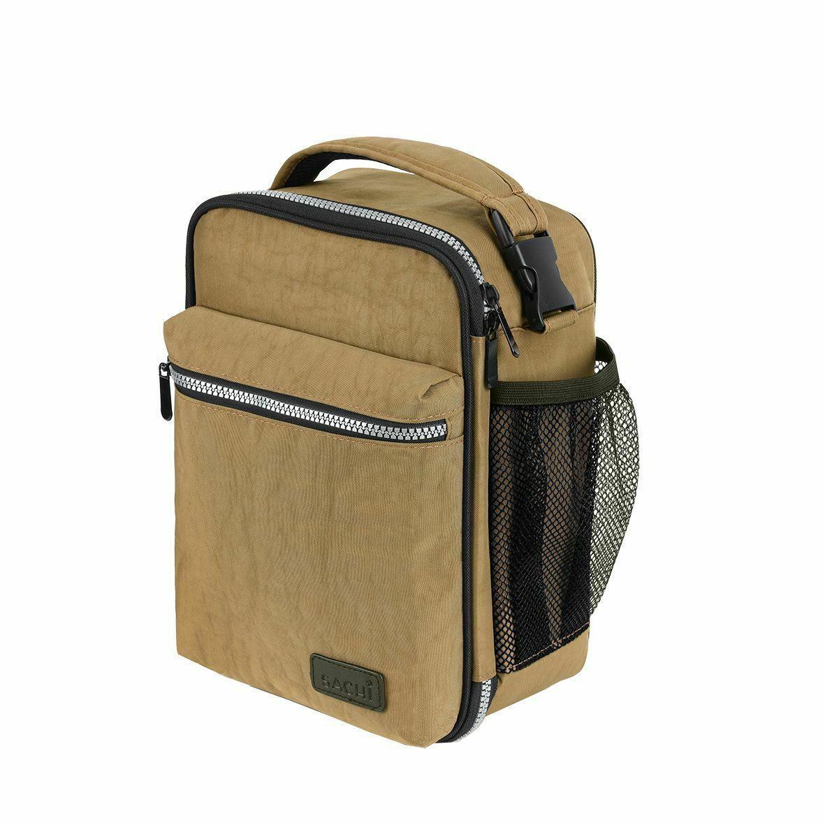 Sachi Insulated Lunch Snack Tote Bag Thermal Cooler Carry School Khaki