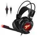 Somic Gaming Headset 7.1 Virtual Surround Sound Headphone with Microphone Stereo Headphones Vibrate for PC Computer Laptop G941 - Black