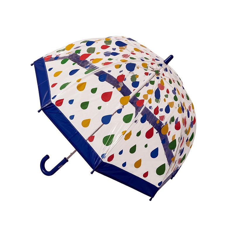 Clifton Kids 67cm Clear PVC Dome/Birdcage Umbrella Wind Resistant Raindrops