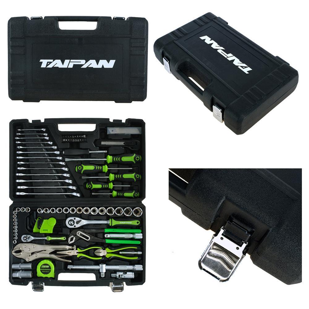 Taipan Assorted Range100PCE Tools Set Hand Tools Set in Blow Mold Case Handyman