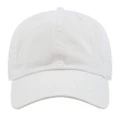 Beechfield Unisex Low Profile Heavy Brushed Cotton Baseball Cap (White) (One Size)