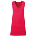 Premier Unisex Wrap-Around Tunic (Pack of 2) (Hot Pink) (L/XL)