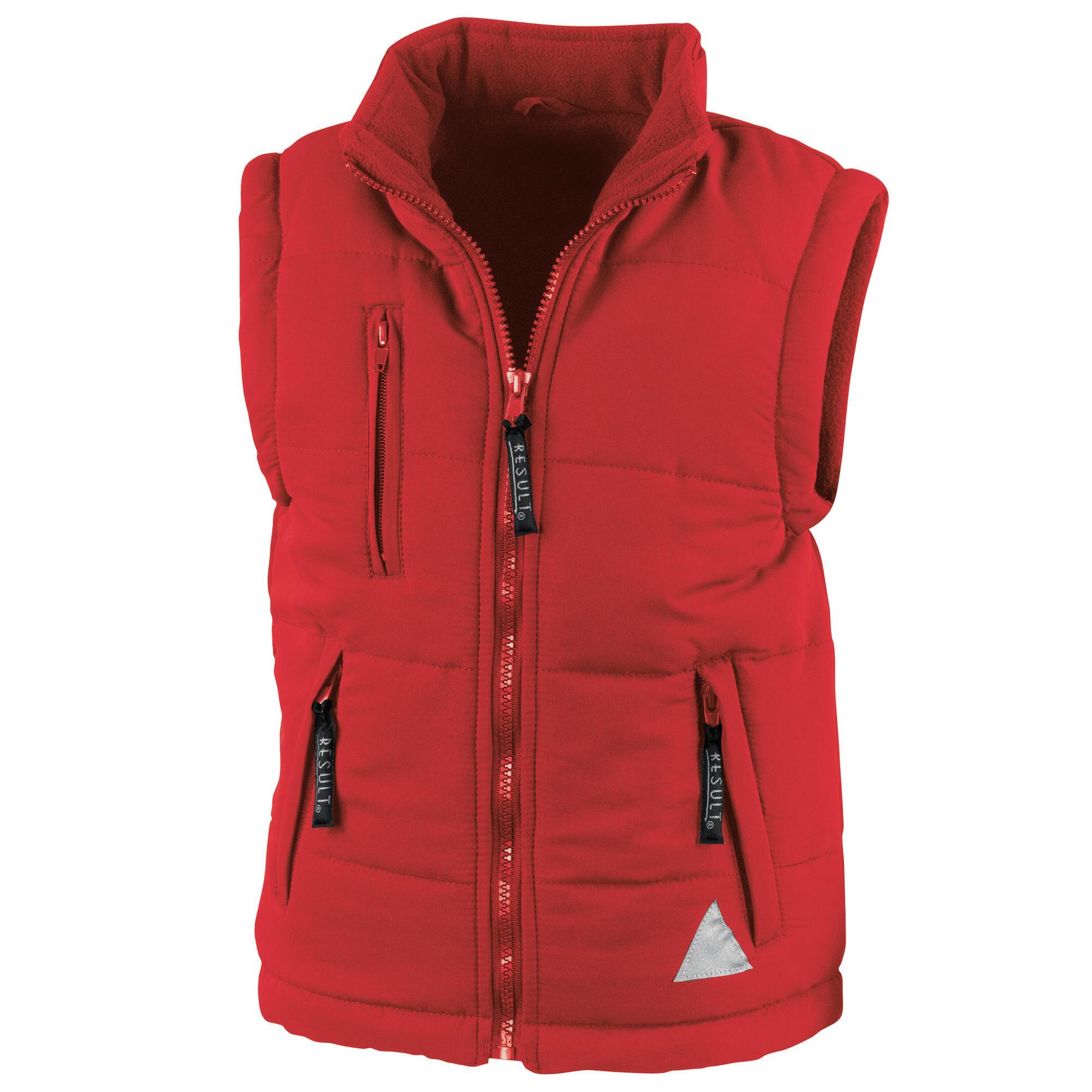 Result Childrens Unisex Ultra Padded Bodywarmer / Gilet (Water Repellent & Windproof) (Red) (2XS)