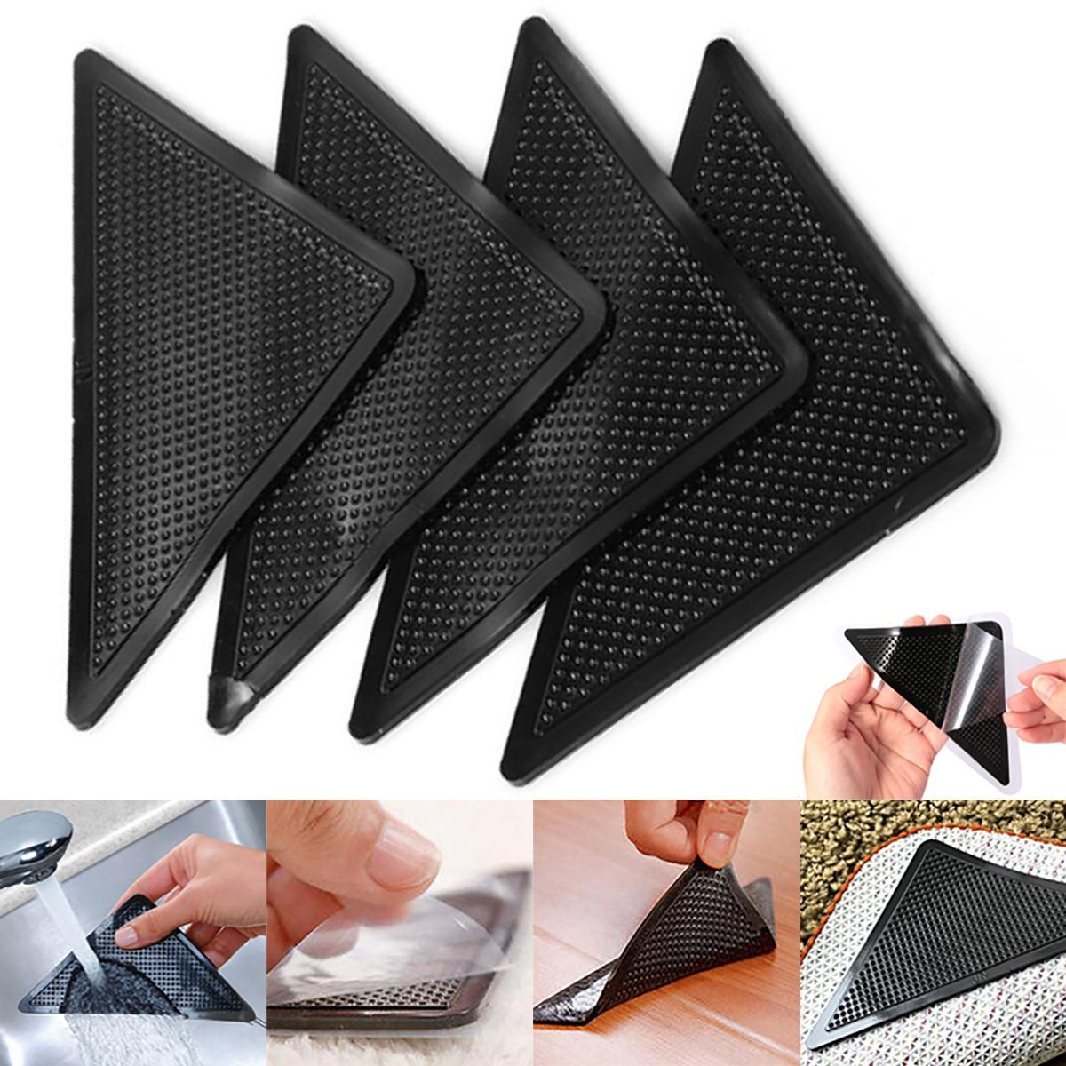 GoodGoods Silicone Anti-Slip Tape Rug Carpet Mats Grippers Washable Grips Floor (4PCS)