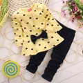 Vicanber Toddler Baby Warm Long Sleeve Top Joggergers Pants Outfits Set(Yellow,1-2 Years)