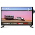 ENGLAON 24" Full HD LED Android 11 Smart 12V TV with DVD Combo & Chromecast & Bluetooth5 for Caravans RV Home