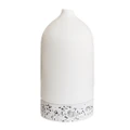 Ellia Pure Electric Ultrasonic Aroma Diffuser Ceramic/Terrazzo Pure White 19.6cm