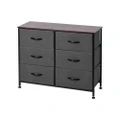 6-Drawer Luna Fabric Home Storage Dresser (Charcoal)