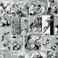 Marvel Comic Strip Wallpaper (Black/White) (10m x 53cm)