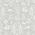 Crown Archives Woodland Wallpaper (Grey) (One Size)