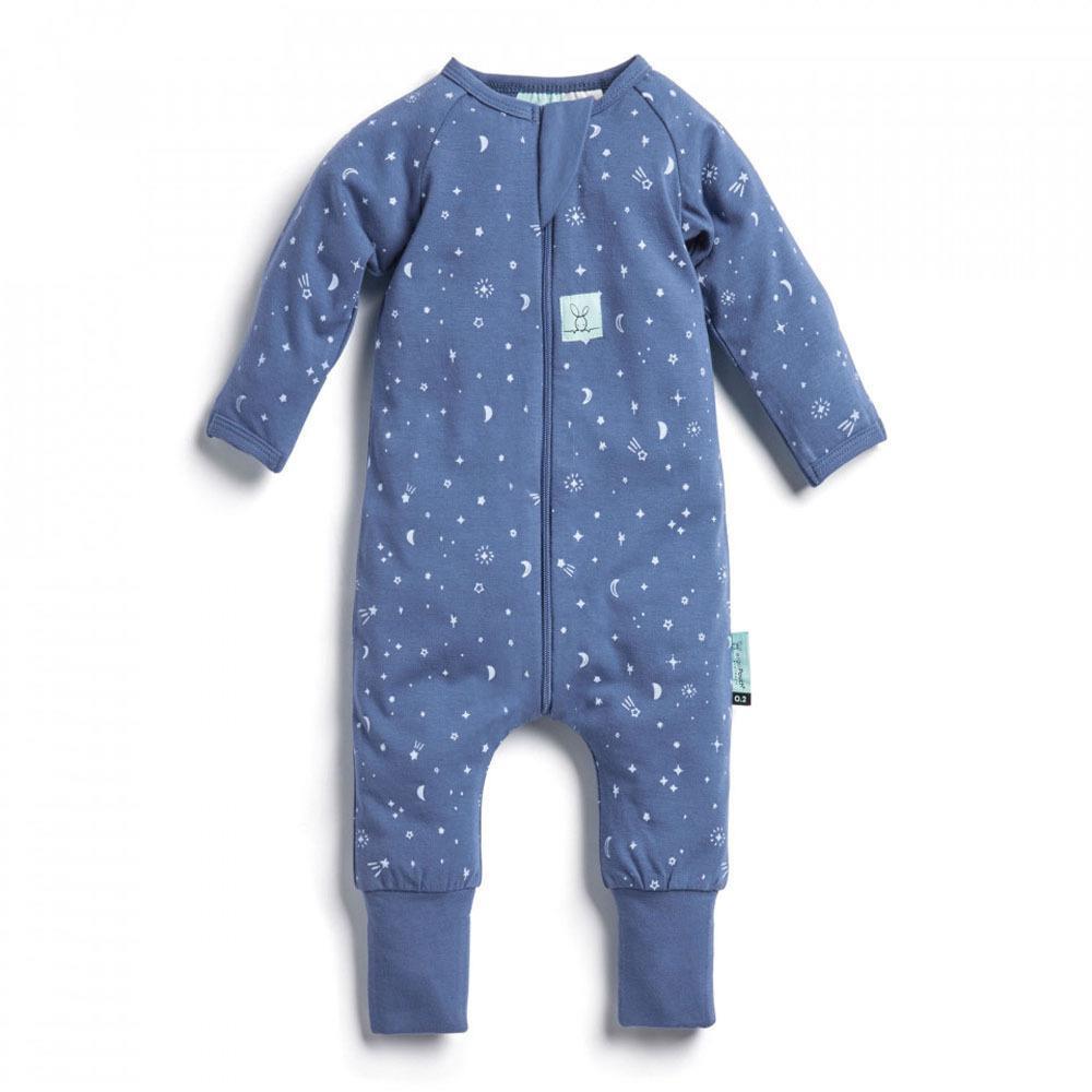 ErgoPouch Layers Long Sleeve Baby Organic Cotton TOG 0.2 Size 1 Year Night Sky