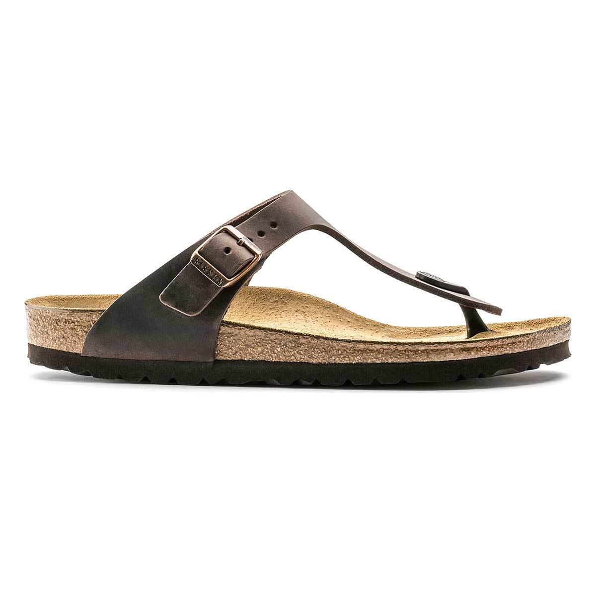 Birkenstock Gizeh Oiled Leather Sandals - Regular - Habana