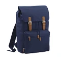 Bagbase Heritage Laptop Backpack Bag (Up To 17inch Laptop) (Pack of 2) (French Navy) (One Size)