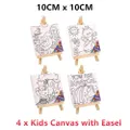 4x Mini Kids Drawing Canvas Easel White Art Colouring Paint Artist Stand Painter