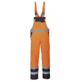 Portwest Unisex Contrast Hi Vis Bib And Brace Coveralls - Unlined (S488) / Workwear (Orange/ Navy) (S)