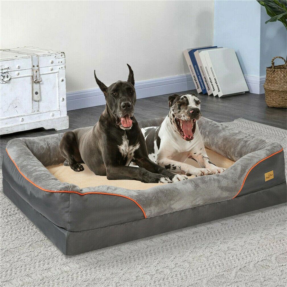 Heavy Duty Extra Large Orthopedic Dog Bed Soft Cushion Foam Waterproof Lounger Sofa (Size Extra Large)