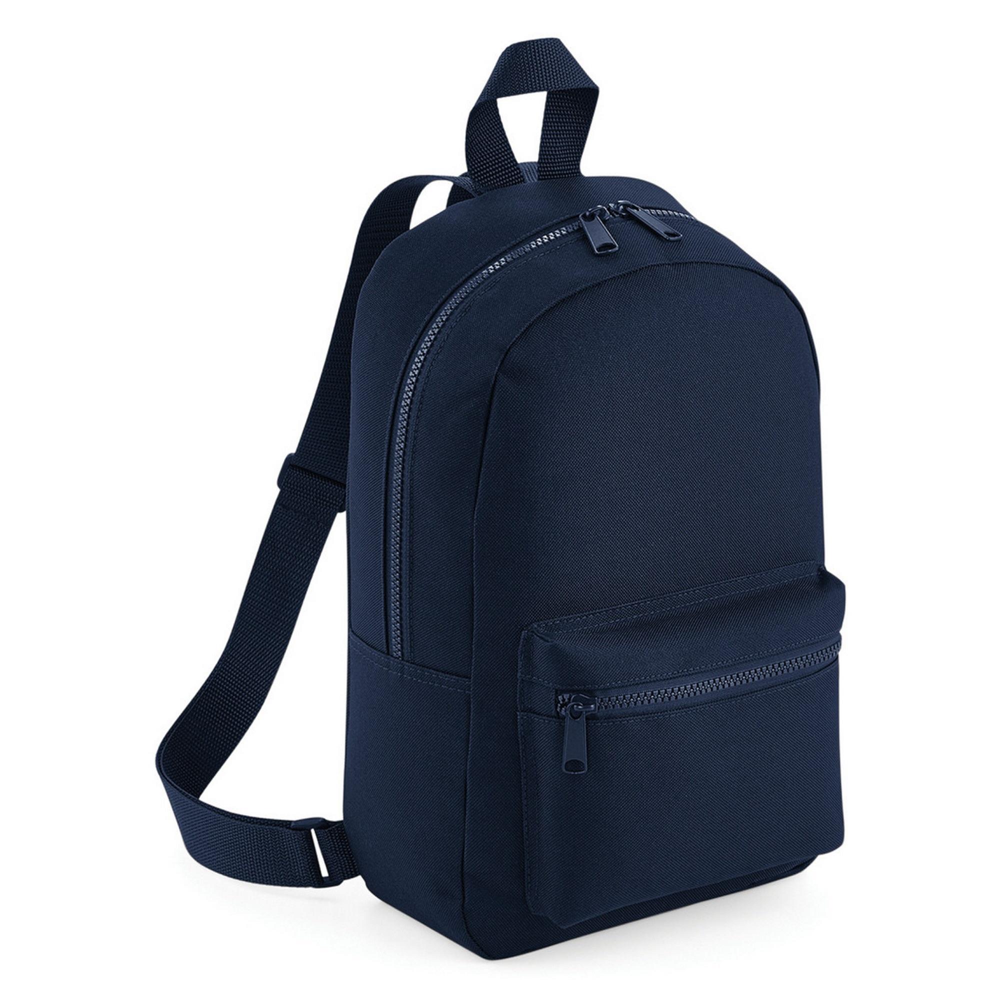 Bagbase Mini Essential Backpack/Rucksack Bag (Pack of 2) (French Navy) (One Size)