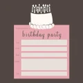 You're Invited - Birthday Party Pink & Brown