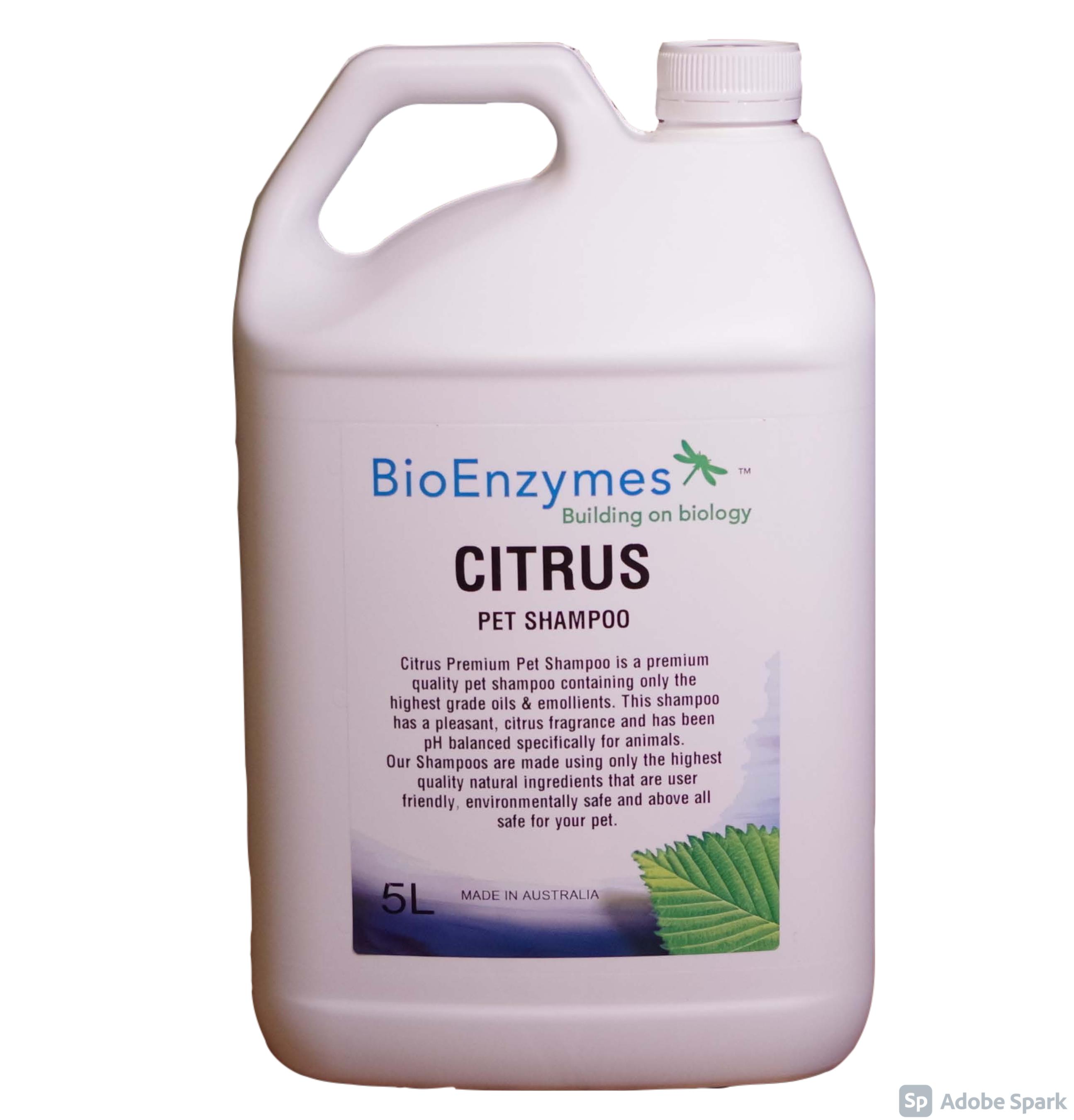 BioEnzymes Citrus Premium Pet Shampoo 15lt