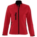 SOLS Womens/Ladies Roxy Soft Shell Jacket (Breathable, Windproof And Water Resistant) (Red) (XL)