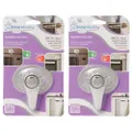 2x Dreambaby Ezy-Check Baby Safety Swivel Appliance/Microwave Lock Silver 9cm