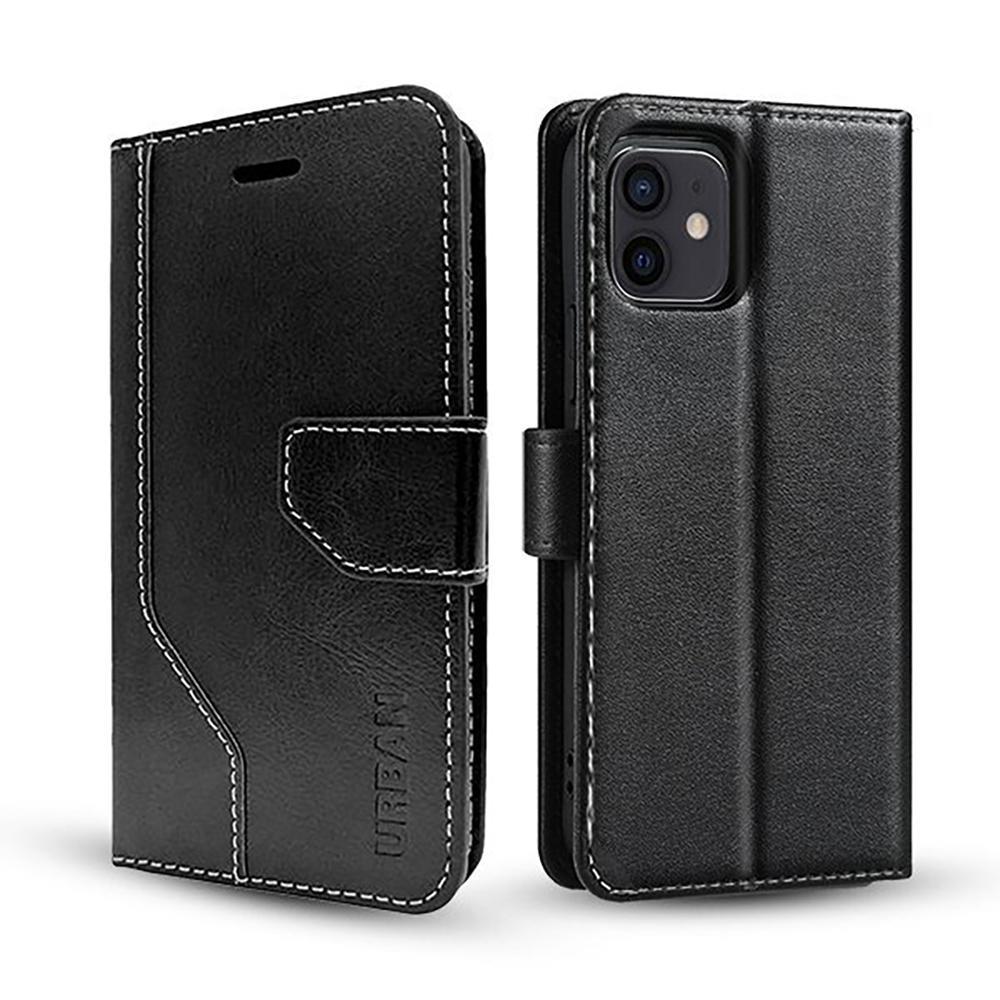 Urban Everyday Wallet Folio Case Protection Cover For Apple iPhone 14 Plus Black