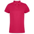 Asquith & Fox Womens/Ladies Plain Short Sleeve Polo Shirt (Hot Pink) (M)