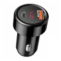 Type C USB Car Charger for iPhone and Samsung - Black 45W