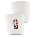 NBA Nike Dri-FIT Wristband (White) (One Size)