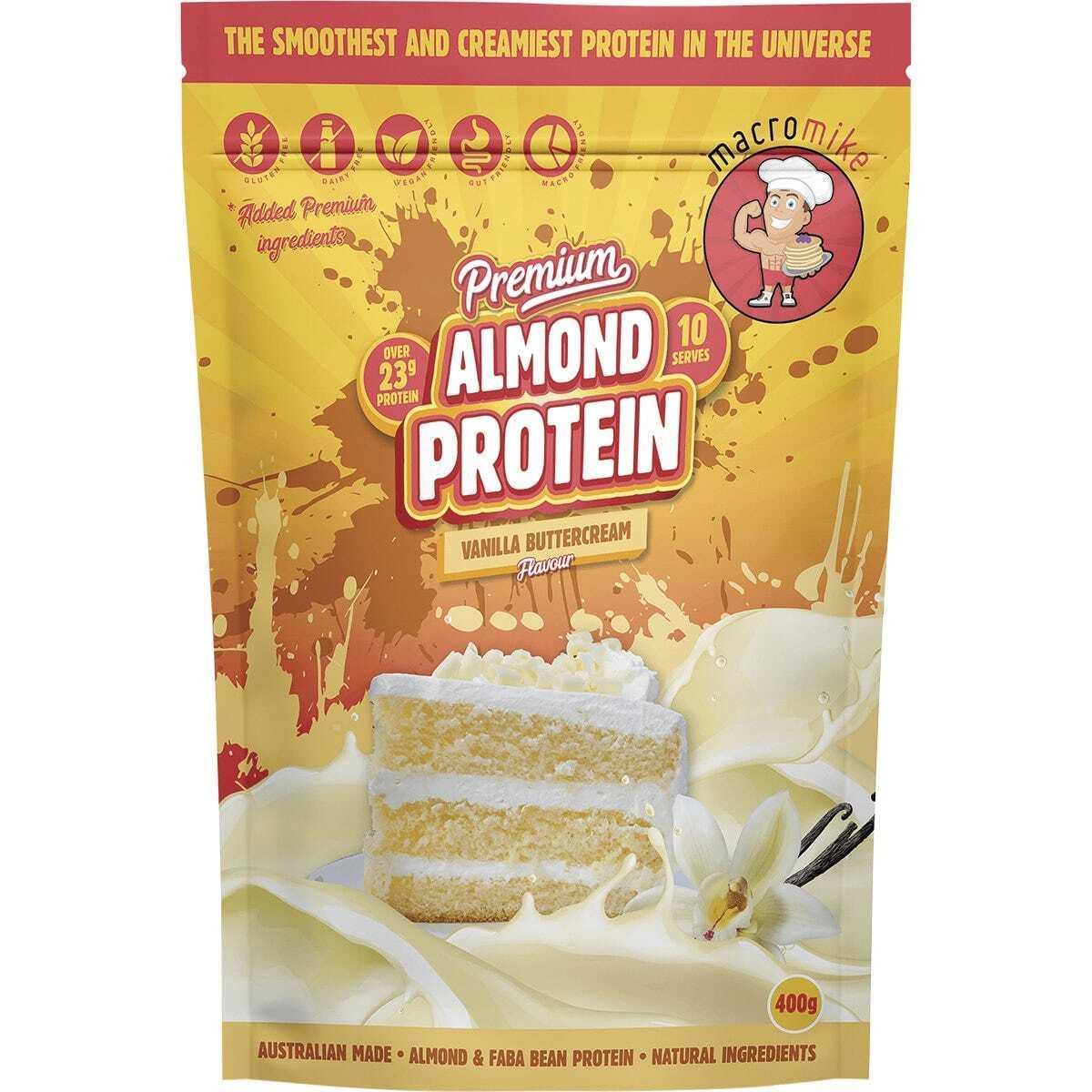 Vanilla Buttercream Premium Almond Protein 400g